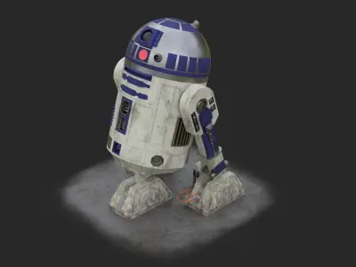 R2-D2 - Star Wars Low-poly 3D model