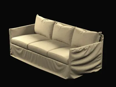 walker zabriskie furniture Cypress Outdoor Slipcovered Sofa 3D model