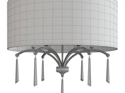 Gwyneth Drum Chandelier Low-poly 3D model