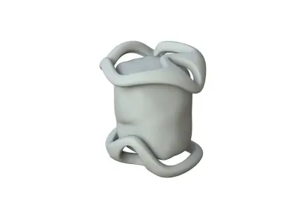 SciFi Shape Object Low Poly Low-poly 3D model 12
