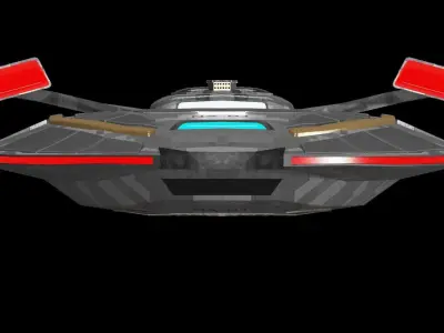 Star Trek Texas-Class Starship Low-poly 3D model