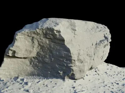 3d scanned rock - 026 Low-poly 3D model