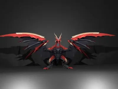 epic dragon 3D model