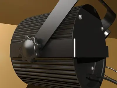 Realistic Stage light 01 3D model