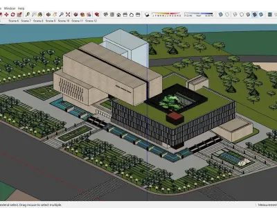 Sketchup Cultral Center 117 3D model