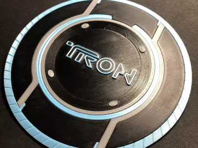 Tron Legacy Disc Wall Plaque 3D print model