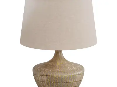 Loraine Ceramic Table Lamp By Arhaus 3D model