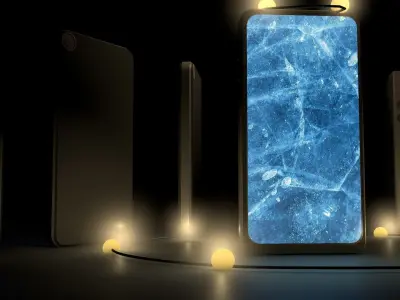 Smartphone phone with lights Free 3D model