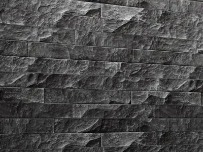 Stone wall slate 3D model