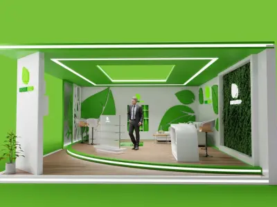 Stand Design for Bio products 3D model