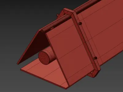 Hanging luminaires HAGA LONG by Lampatron 100cm and 130cm 3D model