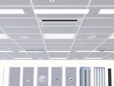 Ceiling system Armstrong  Low-poly 3D model