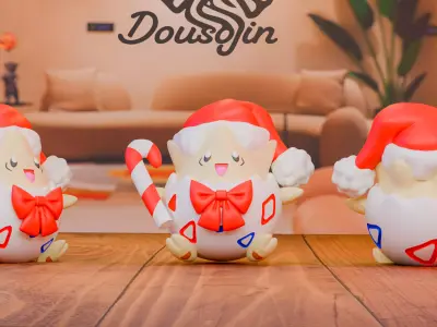 Navikanto Festivo II Pikachu  Eevee y Togepi  Free 3D print model