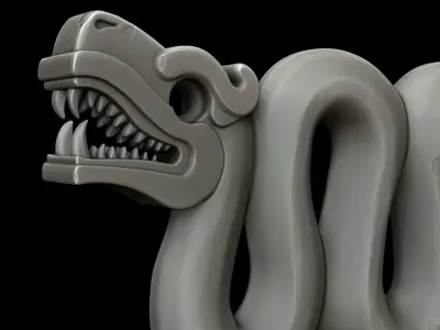 Aztec Aspid Sculpt 3D model