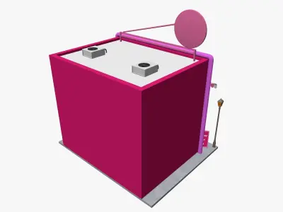 Cartoon Candy Shop Low-poly 3D model