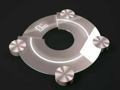 Glass Personal scale  3D model