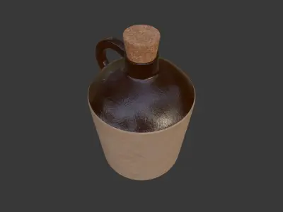 Clay Jug 3D model buy