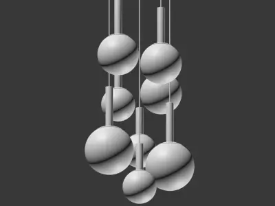 Bonito Glass Pendant Light 3D model