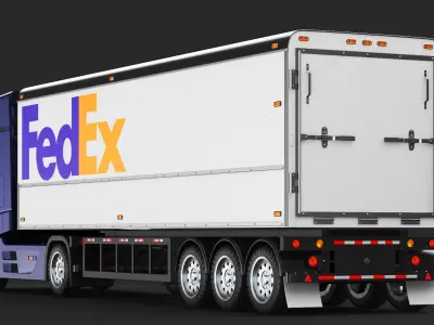  Detailed Large Fedex Truck 
