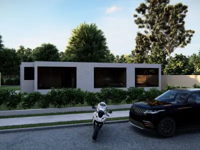 Casa Scene-villa-modern house 3D model