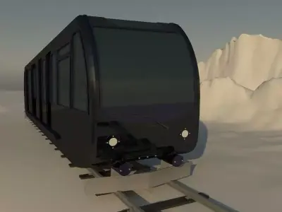 Train travel  3D model