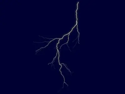 Realistic 3D Lightning CA-14 Low-poly 3D model
