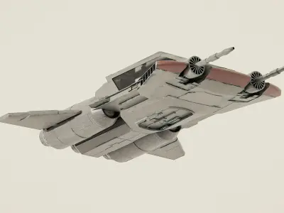 Pirate Snub Starfighter - Star Wars Mandalorian 3D model