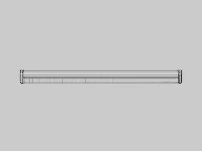 Electric Tube Light Low-poly 3D model