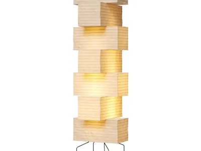 Akari floor lamp UF4 L10 3D model