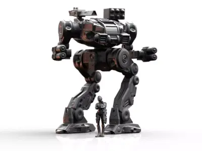 Mech- Baphomech Darkest Goat  3D print model