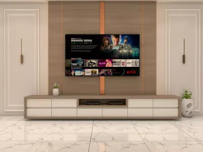 Tv Cabinet Low-poly 3D model