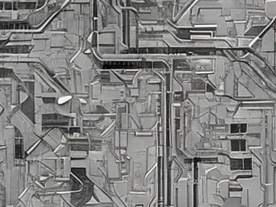 40 Seamless Sci-fi Patterns - PIPEWORKS Texture