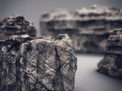 Rocks Stones set Low-poly 3D model purchase
