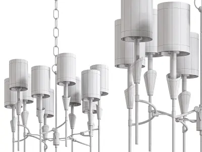 TATE Chandelier by Lalume 3D model