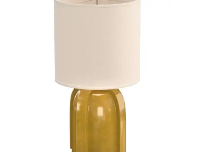  Arenson Yellow Ceramic Table Lamp 3D model