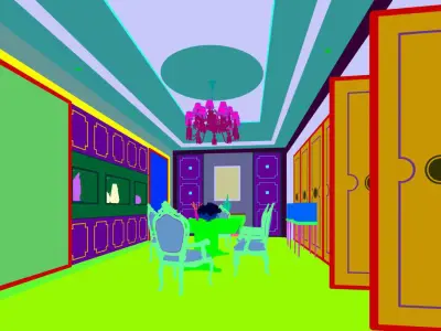 Business Restaurant - Coffee - Banquet  146 3D model