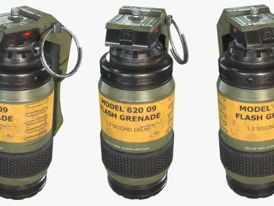 Sci Fi Grenade Low-poly 3D model purchase