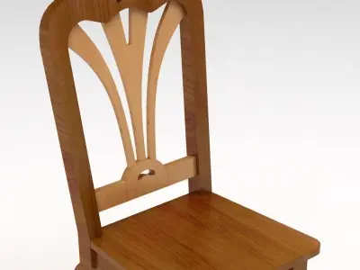Wooden Chair 3D model