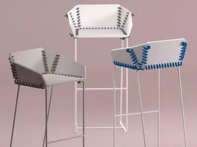 Textile Bstool 3D model