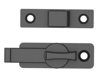 Door and Window Lock 3D print model