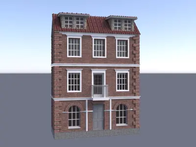 HOUSE PACK BUILDINGS Low-poly 3D model