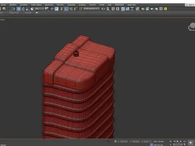 Otis streamline wall sconce Low-poly 3D model