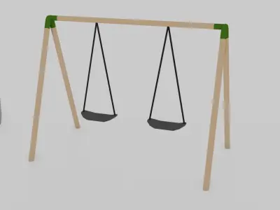 Low Poly city street props Low-poly 3D model