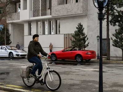 Apartment Modern Style Facade  3D model