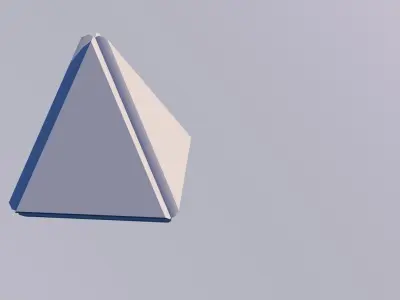 Sci Fi Object no 2 - Pyramid Sphere Torus 2019 Low Poly Low-poly 3D model