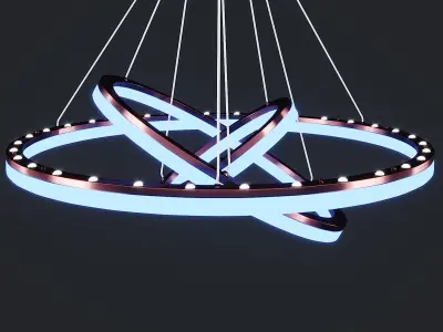 Chandelier Citilux Electron CL710105RS LED 3D model