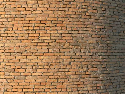 Brick wall 06 - scanned PBR material Texture