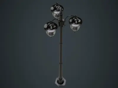 Street Light 3A Low-poly 3D model
