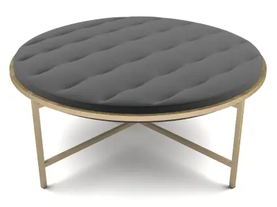 Sunpan - Ethel Ottoman - Round - Piccolo Pebble 3D model