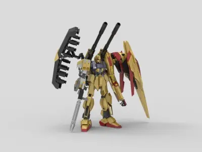 Hyaku Syiki Hybrid Weapon 3D model